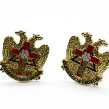 Manchetknopen Schotse Ritus AASR België Dutch Nederlandse regalia maçonniek Vrijmetselarij Vrijmetselaarswinkel Loge Benelux
