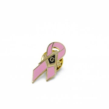 Speld pin reversspeld Dutch Nederlandse regalia maçonniek Vrijmetselarij Vrijmetselaarswinkel Loge Benelux Pink Ribbon