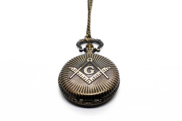 Montre gilet de poche Belgique Pays-Bas regalia Masonic Lodge Benelux