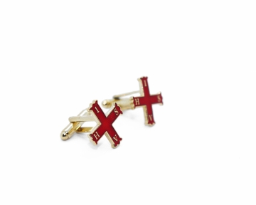Manchetknopen Red Cross of Constantine nederlandse regalia maçonniek Vrijmetselarij Vrijmetselaarswinkel Loge