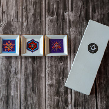 Porseleinen bordenset klein