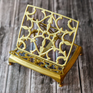 Antieke Franse boekenhouder of Porte Livre