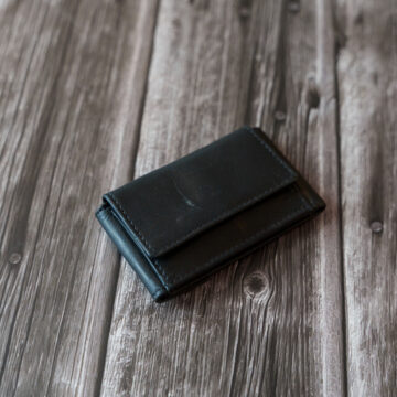 Lederen portefeuille klein